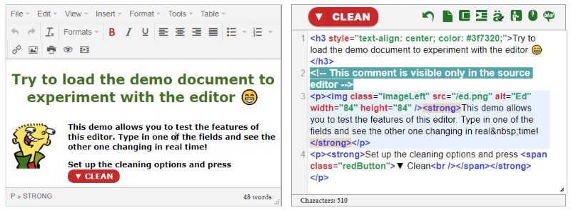 Htmled It Word And Text To Html Editor And Converter Online